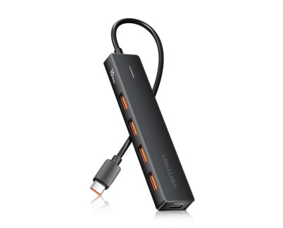 Vention HUB 5 en 1 USB-C a 4xUSB 3.2 Gen2/USB-C 10G - 0.15m - Color Negro
