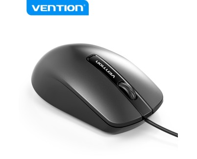 Vention KTA Raton USB-A - 3 Botones - DPI 1200 - Materiales PVC y ABD - Color Negro