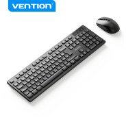 Vention KTD Combo Teclado y Raton Inalambrico - Conexion 2.4GHz - 1200 DPI - 104 Teclas - Color Negro