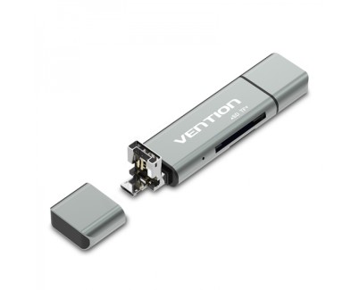 Vention Lector de Tarjetas Externo USB 2.0 - Color Gris