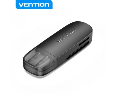 Vention Lector de Tarjetas Externo USB 2.0 - Color Negro