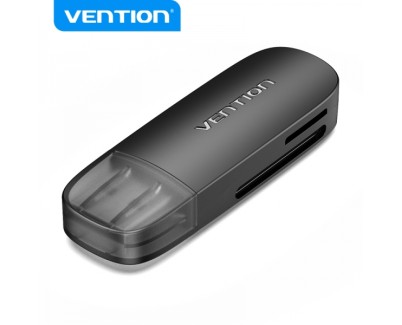Vention Lector de Tarjetas Externo USB 3.0 - Color Negro