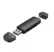 Vention Lector de Tarjetas Externo USB 3.0 y USB-C - Color Negro