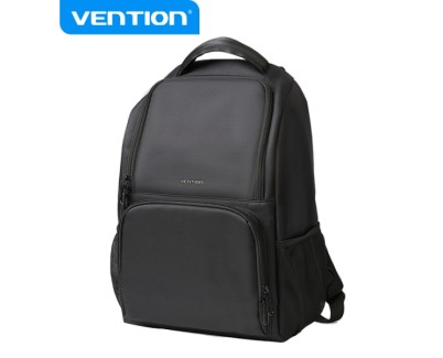 Vention Mochila Impermeable - 100% Polyester - Compatible con Portatiles hasta 15.6\" - Volumen 27L - Color Negro