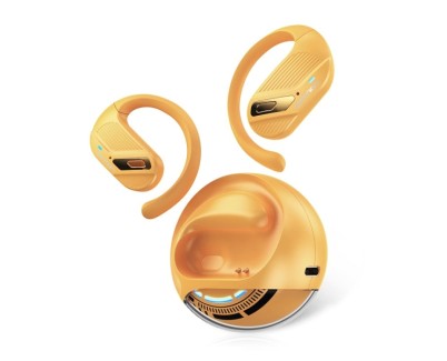 Vention OpenBeat O12 Auriculares Bluetooth 5.4 con Estuche de Carga - True Wireless - Open Ear - 7h Autonomia - Color Naranja
