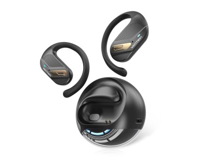 Vention OpenBeat O12 Auriculares Bluetooth 5.4 con Estuche de Carga - True Wireless - Open Ear - 7h Autonomia - Color Negro