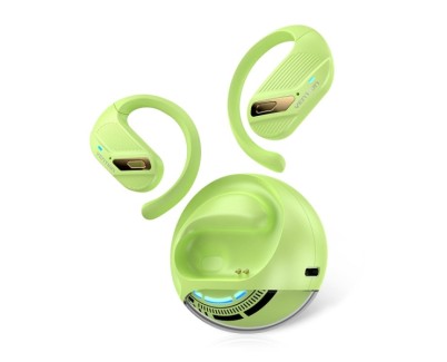 Vention OpenBeat O12 Auriculares Bluetooth 5.4 con Estuche de Carga - True Wireless - Open Ear - 7h Autonomia - Color Verde