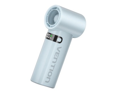 Vention PBE Ventilador de Mano - Velocidad Maxima 17000RPM - Nivel Regulable de 1 a 100 - Bateria de 3000mAh - Pantalla LED - Conexion USB-C - Ligero y Compacto - Color Azul