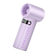 Vention PBE Ventilador de Mano - Velocidad Maxima 17000RPM - Nivel Regulable de 1 a 100 -  Bateria de 3000mAh - Pantalla LED - Conexion USB-C - Ligero y Compacto - Color Morado