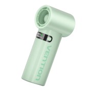 Vention PBE Ventilador de Mano - Velocidad Maxima 17000RPM - Nivel Regulable de 1 a 100 - Bateria de 3000mAh - Pantalla LED - Conexion USB-C - Ligero y Compacto - Color Verde