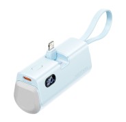 Vention PowerBank 4800mAh - Lightning - Carga Rapida 22.5W - Conector Plegable - Color Azul