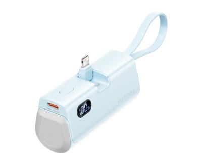 Vention PowerBank 4800mAh - Lightning - Carga Rapida 22.5W - Conector Plegable - Color Azul