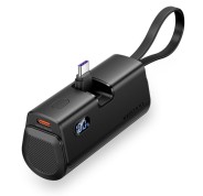 Vention PowerBank 4800mAh - USB-C - Carga Rapida 22.5W - Conector Plegable - Color Negro