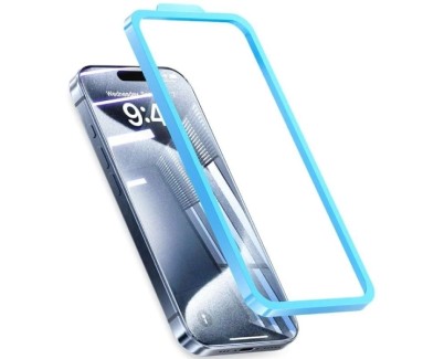 Vention Protector de Pantalla para Iphone 16 Plus - Vidrio Templado - Herramienta de Instalacion - Color Azul