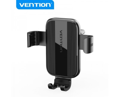 Vention Soporte Coche con Sujecion Clip Rejilla Ventilacion - Color Negro
