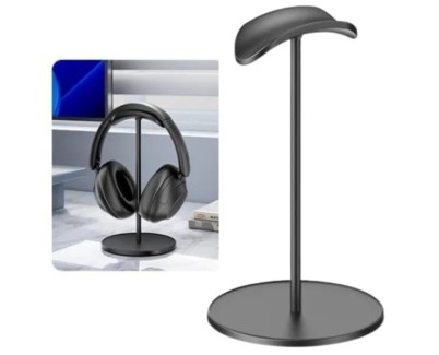 Vention Soporte de Sobremesa para Auriculares - Universal - Forma de U - 235x115x115mm - Color Negro