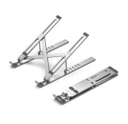 Vention Soporte para Portatiles hasta 17\" - Soporta hasta 15kg - Antideslizante - Aluminio - Angulo Ajustable - Color Plata
