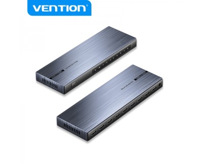 Vention Splitter HDMI 2.0 1x8 - 4K - Aluminio Negro