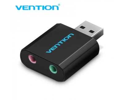 Vention Tarjeta de Sonido 2.1 - Color Negro