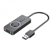 Vention Tarjeta de Sonido USB A a 3x Jack 3.5 Hembra - Color Negro
