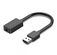 Vention Tarjeta de Sonido USB A a Jack 3.5 Hembra - Color Negro