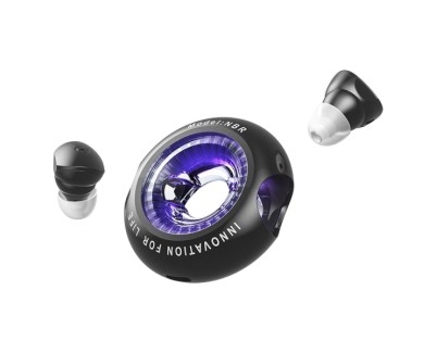 Vention Tiny T17 Auriculares Bluetooth 5.3 con Estuche de Carga - True Wireless - 6h Autonomia - LED - Color Negro