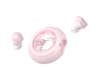 Vention Tiny T17 Auriculares Bluetooth 5.3 con Estuche de Carga - True Wireless - 6h Autonomia - LED - Color Rosa