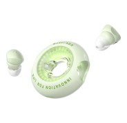 Vention Tiny T17 Auriculares Bluetooth 5.3 con Estuche de Carga - True Wireless - 6h Autonomia - LED - Color Verde