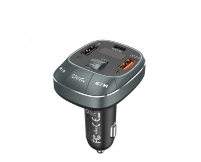 Vention Transmisor FM/MP3/Bluetooth - 1xUSB-Tipo C a 2xUSB - 30W