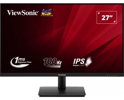 Viewsonic Monitor 27\" VA270-H LED IPS FullHD - 100hz - Respuesta 1ms - Angulo de Vision 178º - 16:9 - VGA - HDMI - VESA 75x75 - Color Negro