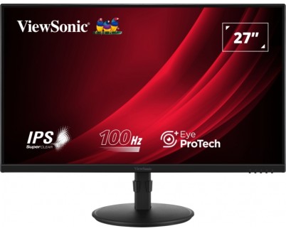 Viewsonic Monitor 27\" VG2708A-MHD LED IPS FullHD - 16:9 - VGA - HDMI - DisplayPort - Altavoces - Ajustable en Altura - Color Negro