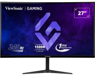 Viewsonic Monitor 27\" VX2719-PC-MHD FullHD - 240hz - Respuesta 1ms - Curve Monitor - 16:9 - Adaptive Sync - 2 HDMI - DisplayPort - Altavoces - Color Negro