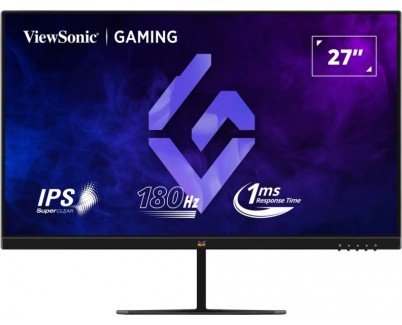 Viewsonic Monitor 27\" VX2779-HD-PRO IPS FullHD - 180Hz - Respuesta 1ms - 16:9 - 2 HDMI - DisplayPort - HDR10 - Color Negro