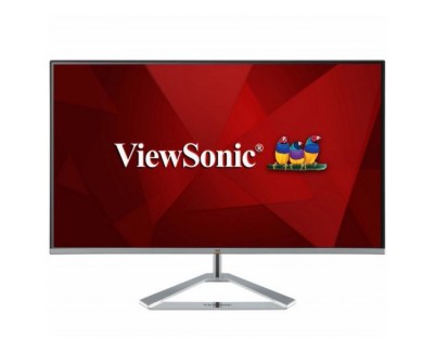 ViewSonic Monitor LED 24\" IPS Full HD 1080p 75Hz - Respuesta 4ms - Altavoces 2x2W - Angulo de Vision 178º - 16:9 - HDMI y VGA - VESA 75x75mm - Modo Eco - Color Negro/Plata