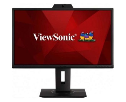 ViewSonic Monitor LED IPS 23.8\" Full HD 1080p - Webcam, Microfono y Altavoces - Respuesta 5ms - Ergonomico - Angulo de Vision 178º - 16:9 - USB, HDMI, DP y VGA - VESA 100x100 mm