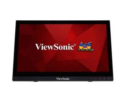 ViewSonic Monitor Tactil LCD 16\" HD - Hasta 10 Puntos de Contacto - Respuesta 12ms - Altavoces 2W - Angulo de Vision 90º - HDMI, VGA - VESA 75x75 mm