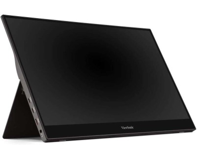 ViewSonic Monitor Tactil LED 15.6\" IPS Full HD 1080p - 10 Puntos de Contacto - Respuesta 6.5ms - Altavoces 1.6W - Angulo de Vision 178º - USB-C, Mini HDMI - Modo Eco - Color Negro
