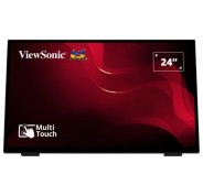 ViewSonic TD2465 Monitor Tactil 23.8\" LED FHD 60Hz - Hasta 10 Puntos de Contacto - Respuesta 7ms - Altavoces 4W - HDMI, Displayport, USB - VESA 100x100 mm - Color Negro