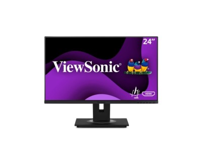 ViewSonic VG2448A-2 Monitor LED 24\" IPS FHD - Respuesta 5ms - Altavoces 4W - 16:9 - Ajustable en Altura, Giratorio e Inclinable - HDMI, DisplayPort, Audio, USB - Angulo de Vision 178&ordm; - VESA 100x100mm