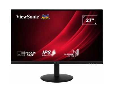 ViewSonic VG2709-2K-MHD-2 Monitor LED 27\" IPS QHD HDR - Respuesta 4ms - Altavoces 5W - Ajustable en Altura, Giratorio e Inclinable - HDMI, Audio - VESA 100x100mm