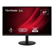 ViewSonic VG2709-2K-MHDU-2 Monitor LED 27\" IPS QHD 2K HDR - Respuesta 4ms - Altavoces 5W - 16:9 - Ajustable en Altura, Giratorio e Inclinable - HDMI, Audio, USB-C - Angulo de Vision 178º - VESA 100x100mm