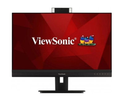 ViewSonic VG2756V-2K Monitor LED 27\" IPS QHD 2K HDR - Respuesta 5ms - Altavoces 10W - Webcam - 16:9 - Ajustable en Altura, Giratorio e Inclinable - HDMI, DisplayPort, Audio, USB-C, RJ45 - Angulo de Vision 178º - VESA 100x100mm