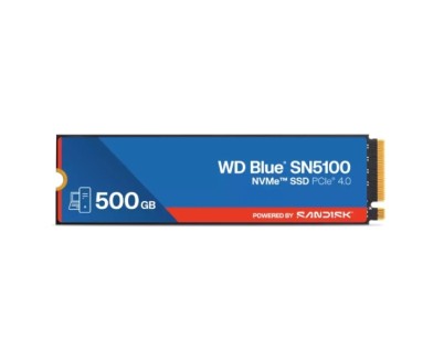 WD Blue SN5100 Disco Duro Solido SSD 500GB M2 PCI Express 4.0 NVMe Gen4 3D NAMD