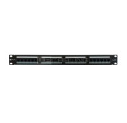 WP Patch Panel de 24 Puertos RJ45 CAT6 UTP - 1U IDC - Color Negro