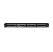 WP Patch Panel de 24 Puertos RJ45 CAT6A UTP - 1U IDC - Color Negro