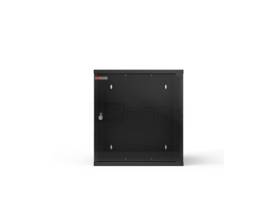 WP RWA-06606-B Armario Mural 6U - Puerta de Cristal - Cerradura de Seguridad - 540x600x310mm - Color Negro