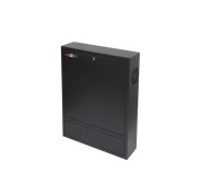 WP RWN-02601-B Armario Mural Vertical 4U - Cerradura de Seguridad con Llave Tubular - 600x150x750mm - Color Negro
