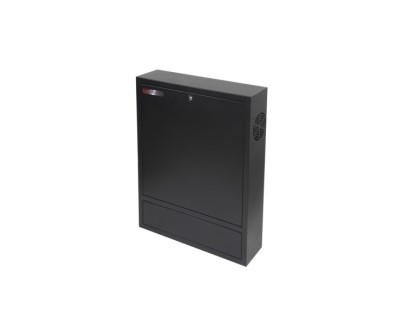 WP RWN-02601-B Armario Mural Vertical 4U - Cerradura de Seguridad con Llave Tubular - 600x150x750mm - Color Negro