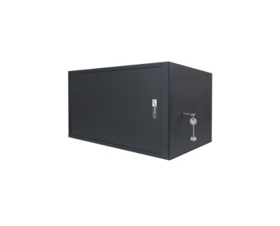 WP RWS-06506-B Armario Mural de Seguridad 6U - Puerta Corrediza - Antirrobo Clase RC4 - 560x600x400mm - Color Negro