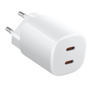 Xiaomi 45W Nano  Turbo Charging Power Adapter Cargador GAN de Pared para Smartphone - 2xUSB-C - Carga Rapida - Color Blanco